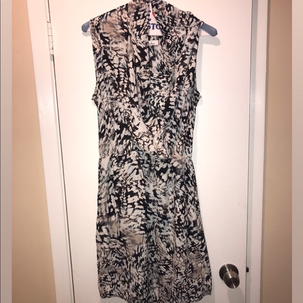 Parker Pattern Silk Mini Dress